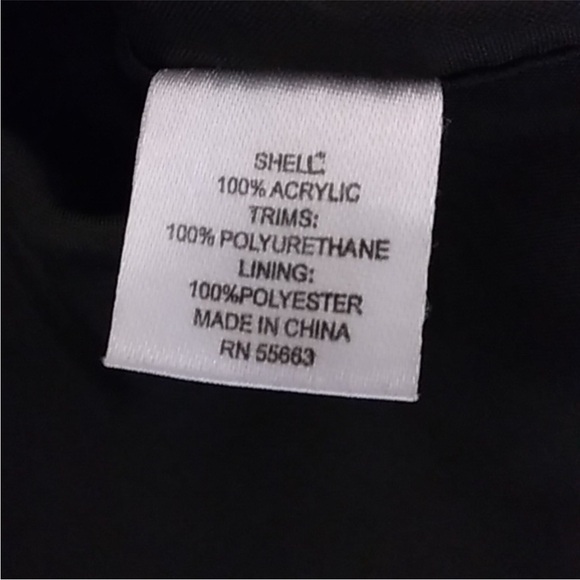 For Cynthia Houndstooth Jacket Coat Vegan Trim Sz.Medium - Picture 5 of 11